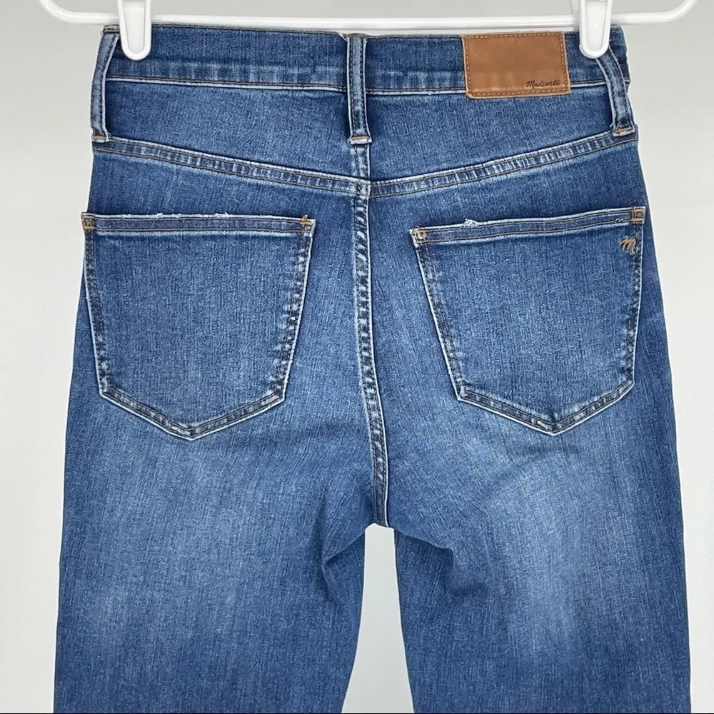 MADEWELL 10” HIGH RISE SKINNY JEANS HEM EDITION 26” BLUE 25 - Picture 7 of 14